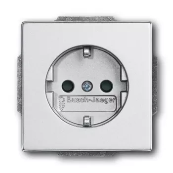 Kontaktligzda Busch-Jaeger 2011-0-3798 CEE 7/3 2P+E 16 A 250 V Sudraba, 63×41 mm