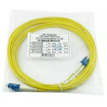 Optiskās šķiedras savienotājkabelis BlueOptics SFP3131BU3MK 3 m OS2 LC–LC dzeltens, 9 µm, pilns duplekss