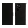 Dbramante1928 Lynge folio maciņš Samsung Galaxy S23 Ultra — melna āda, 3 kabatiņas kartēm, 6.8 collas