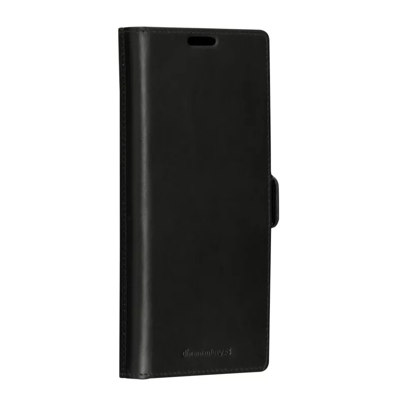 Dbramante1928 Lynge folio maciņš Samsung Galaxy S23 Ultra — melna āda, 3 kabatiņas kartēm, 6.8 collas