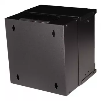 Sienas skapis EQUIP EWM-06-3030-B 6U, 312 mm plats, 300–330 mm dziļš, melns