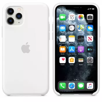 Apple iPhone 11 Pro Silikona Maciņš Balts