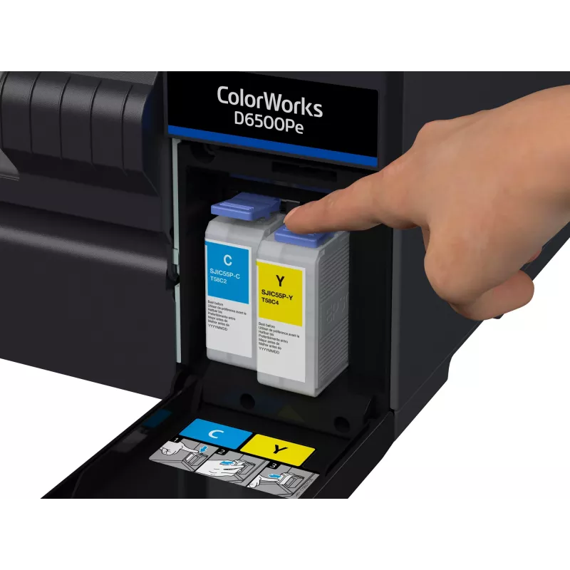 Epson ColorWorks D6500Pe etiķešu printeris, termopārnese, krāsu, 1200 x 1200 DPI, 85 mm/sek, vadu Ethernet LAN