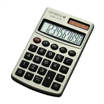 Pamatkalkulators Olympia LCD 1110 Kabatas Sudrabs
