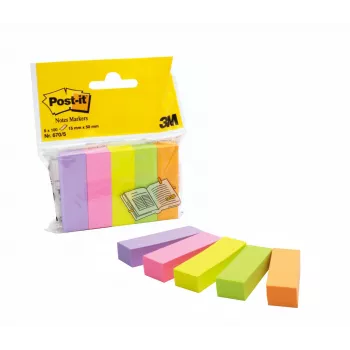 3M 670-5 pašlīmējošās lapiņas, taisnstūra, daudzkrāsainas, 100 lapiņas