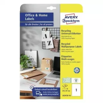 Pašlīmējoša etiķete Taisnstūris AVERY LR3478-10