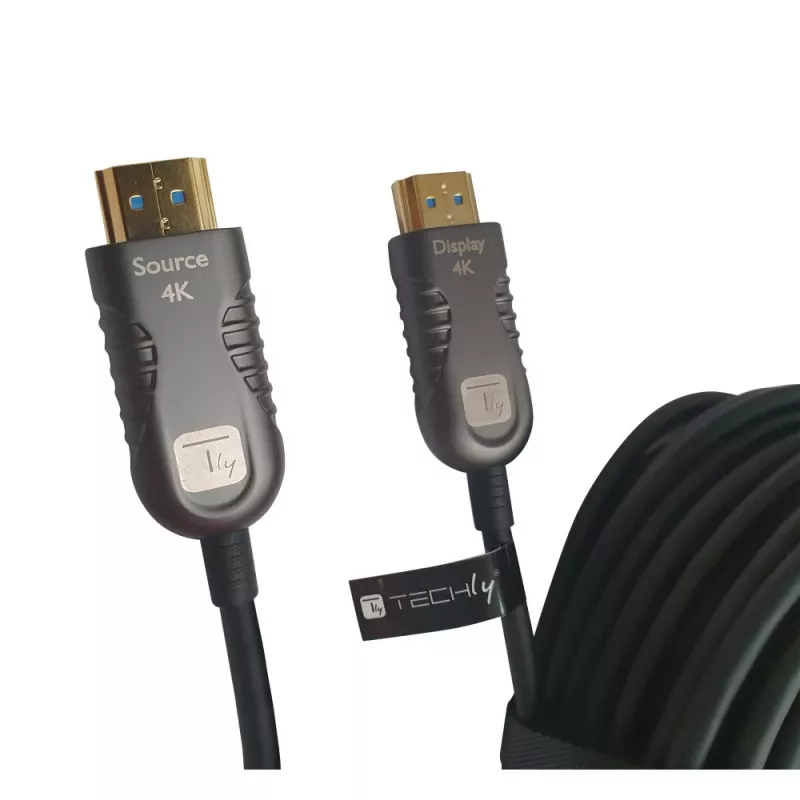 Techly ICOC HDMI-HY2-030 HDMI kabelis 30 m HDMI Type A (Standarta) Melns