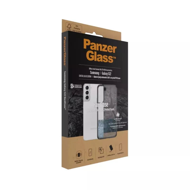 Cietais vāciņš PanzerGlass HardCase Samsung Galaxy S22 caurspīdīgs