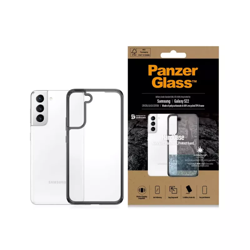 Cietais vāciņš PanzerGlass HardCase Samsung Galaxy S22 caurspīdīgs