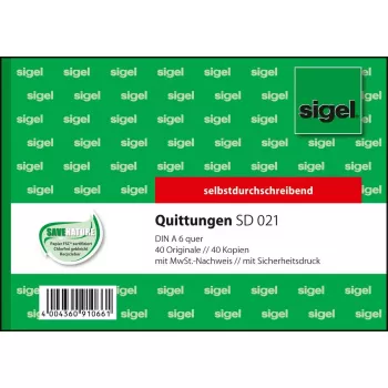 Biznesa forma Sigel SD021 Zaļa A6