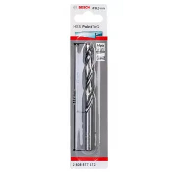 Urbja uzgalis Twist Drill Bosch HSS PointTeQ 8.5 mm
