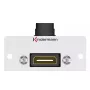 Kindermann HDMI kontaktligzda 90° pelēki melna