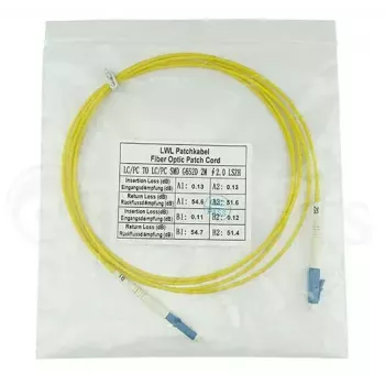 BlueOptics SFP2121BU1MK InfiniBand optiskās šķiedras kabelis 1 m LC dzeltens