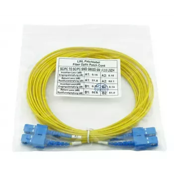 BlueOptics SFP3232BU3MK InfiniBand optiskā šķiedra kabelis 3 m SC dzeltens