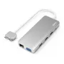 Hama 00200133 klēpjdatora dokstacija / portu paplašinātājs USB 3.2 Gen 1 (3.1 Gen 1) Type-C sudraba, balta