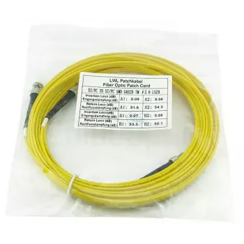 Šķiedras optikas kabelis BlueOptics SFP3333BU0.5MK 0,5 m ST Dzeltens G.657.A1