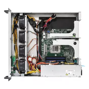 Servera barebone ASRock 2U1G-B650 2U, AMD B650, LGA 1718, 2×2.5 collu sloti, 1000W PSU, DDR5, Aspeed AST2600, 5×USB-A, Gigabit Ethernet