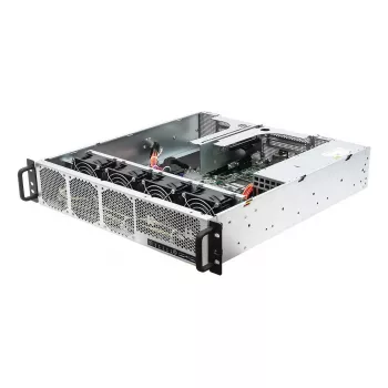 Servera barebone ASRock 2U1G-B650 2U, AMD B650, LGA 1718, 2×2.5 collu sloti, 1000W PSU, DDR5, Aspeed AST2600, 5×USB-A, Gigabit Ethernet