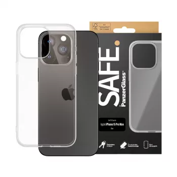 PanzerGlass SAFE. by ® TPU Maciņš Caurspīdīgs iPhone 15 Pro Max