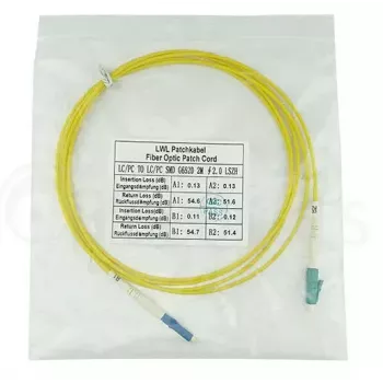 Šķiedru optikas kabelis BlueOptics SFP2121BU2MS LC G.657.A1 2 m Dzeltens