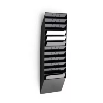 Literatūras plaukts Durable FLEXIBOXX 12 plaukti Melns