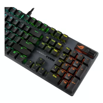 Mehāniskā spēļu tastatūra ASUS ROG Strix Scope II X — pilna izmēra, USB, RGB, Šveices izkārtojums, Melna