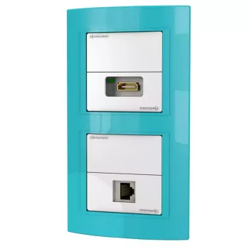 Sienas kontaktligzda RJ-45 + HDMI Kindermann 7456 000 543