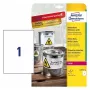 Pašlīmējošā printera etiķete Avery L4775-8
