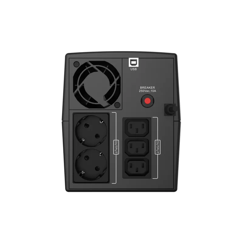 Conceptronic ZEUS 2200VA 1320W UPS, IEC + schuko ligzda, Line-Interactive, 2.2 kVA, 1320 W, 220 V, 240 V, 220 V