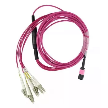 BlueOptics CBL-MPO12-4LC-OM4-3M-BO optiskā šķiedra MPO uz 4x LC OM4 3m