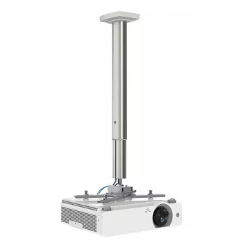 Griestu projektora stiprinājums Kindermann Premium 100, maksimālā slodze 25 kg, alumīnijs