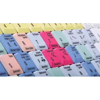Tastatūra Logickeyboard LKB-CBASE-AJPU-DE Office USB QWERTZ Vācu Daudzkrāsaina