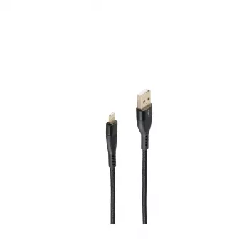 ShiverPeaks BS20-73025 Lightning kabelis 1m melns