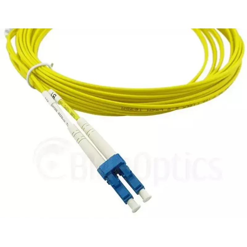BlueOptics LC–LC vienmodas Duplex optiskās šķiedras savienojuma kabelis, LC-UPC, 10 m, bēšā krāsā (saderīgs ar Corning 040402G5120000010M)
