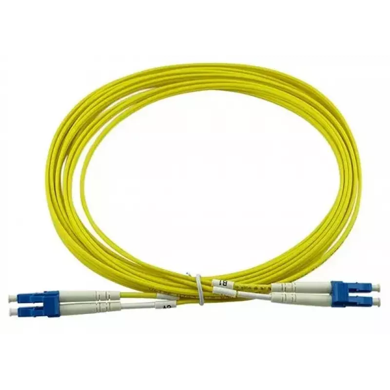 BlueOptics LC–LC vienmodas Duplex optiskās šķiedras savienojuma kabelis, LC-UPC, 10 m, bēšā krāsā (saderīgs ar Corning 040402G5120000010M)