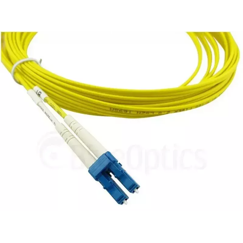 BlueOptics LC–LC vienmodas Duplex optiskās šķiedras savienojuma kabelis, LC-UPC, 10 m, bēšā krāsā (saderīgs ar Corning 040402G5120000010M)