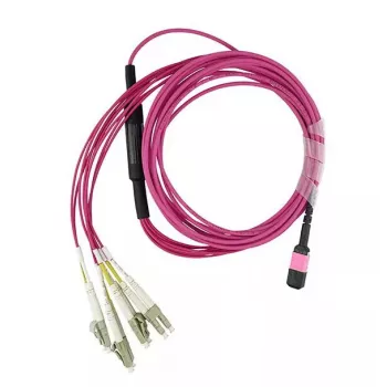 BlueOptics CBL-MPO12-4LC-OM4-5M-BO InfiniBand optiskā šķiedra kabelis 4x LC MPO 5m
