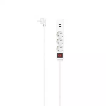 Hama 00223181 pagarinātājs 1.4 m 3 AC kontaktligzdas Iekštelpām Balts