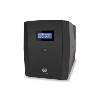 Conceptronic ZEUS04G 2200VA 1320W UPS, 4x UK kontaktligzda, HID USB, RJ45 In/Out, AVR