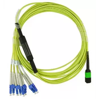 MPO-4xLC viendzīslas savienojuma kabelis BlueOptics CBL-MPO12-4LC-SMF-2M 2m G.657.A1