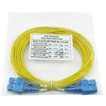 BlueOptics SFP3232BU1MK InfiniBand optiskā šķiedra kabelis 1 m SC Dzeltens