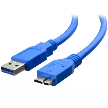 Techly USB 3.0 Superspeed kabelis A / Micro B 2m Zils ICOC MUSB3-A-020