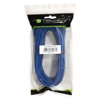 Techly USB 3.0 Superspeed kabelis A / Micro B 2m Zils ICOC MUSB3-A-020