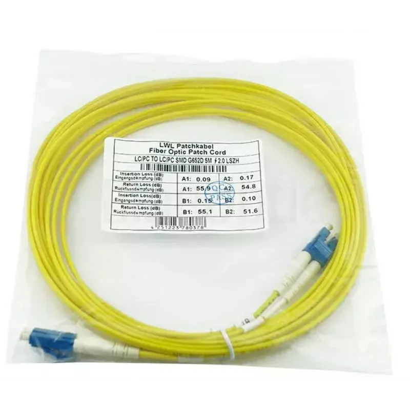 Optiskās šķiedras kabelis BlueOptics SFP3131BU0.5MK 0.5 m LC OS2 9 µm