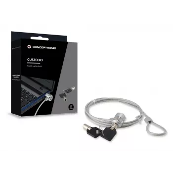 Conceptronic CNBSLOCK15 klēpjdatora bloķēšanas slēdzene Sudraba 1.5 m
