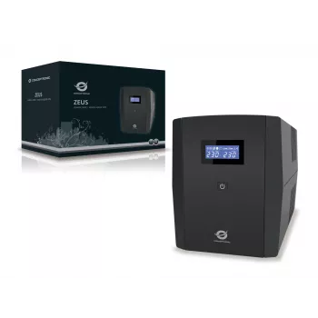 Conceptronic ZEUS 1200VA 720W UPS, līnijinteraktīvs, 5 kontaktligzdas (IEC + Schuko)