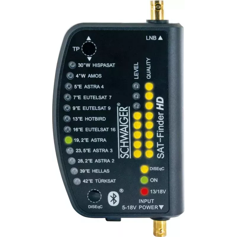 Satelītu meklētājs Schwaiger SF9003BTAKKU 950-2150 MHz Plastmasa