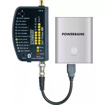 Satelītu meklētājs Schwaiger SF9003BTAKKU 950-2150 MHz Plastmasa
