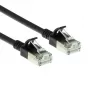 ACT Black 2 m LSZH U/FTP CAT6A datacentra slaidais vītā pāra vads ar RJ45 savienotājiem, bezķēdes