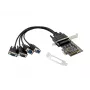 Conceptronic 4-Port DB9 RS232 Serial PCIe Karte